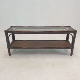 Italian Bamboo and Rattan Coffee Table, 1980s
