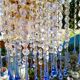 Lustre élégant en cristal et verre Murano soufflé – Gouttes bleues
