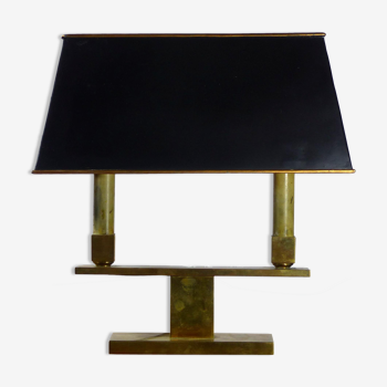 Modernist gilt bronze table lamp