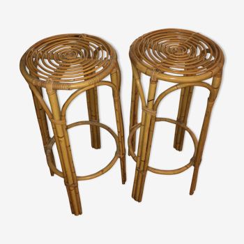 Rattan stools