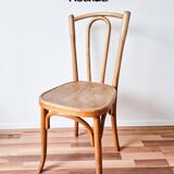 Turned wooden bistro chair, Fischel