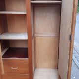 Parisian golden oak cabinet 1950