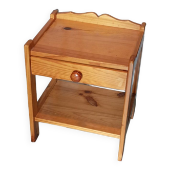 Bedside table drawer solid wood