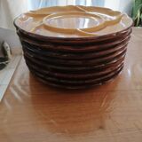 Lot 8 assiettes en ceramique