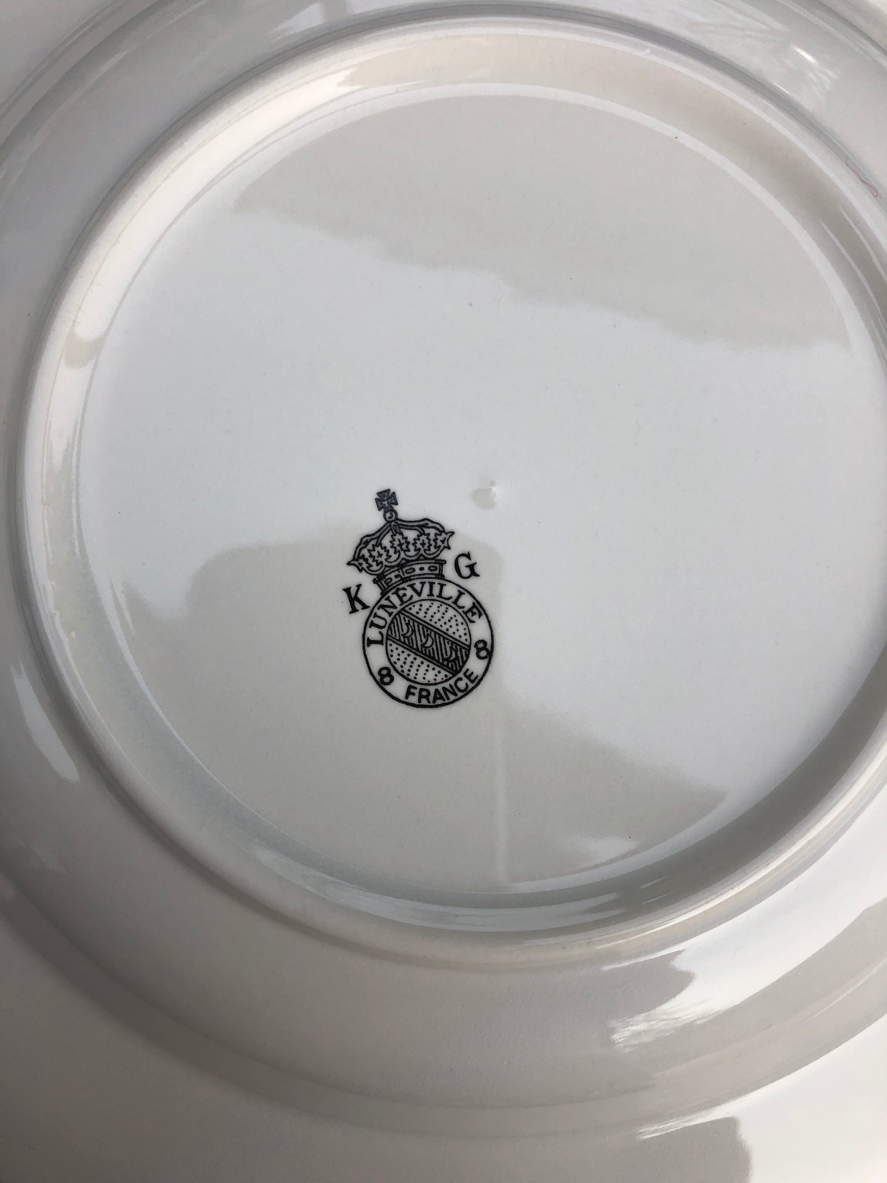 Set of 6 Luneville hollow plates