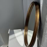 Miroir ovale doré classique 42x32