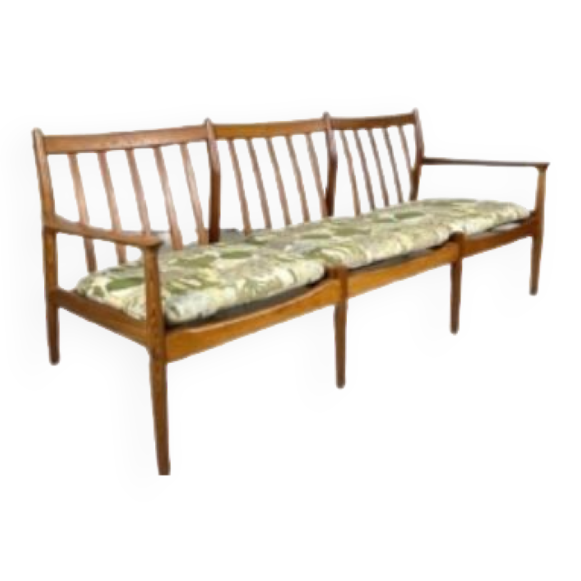Scandinavian teak bench from the 50s, 60s, 70s
