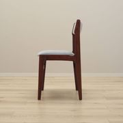 Set of four mahogany chairs, Danish design, 1970s, manufacture: Denmark