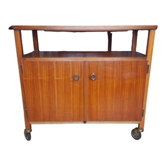 Art deco heated restaurant rolling trolley