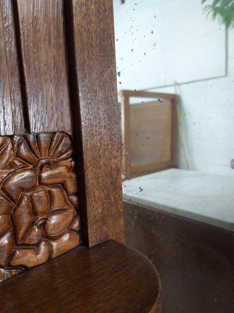 Vintage art deco cabinet with mirror