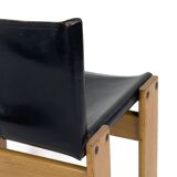 Set of 4 Monk dining chairs by Afra & Tobia Scarpa for Molteni, 1970s