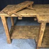 Old oak workshop table