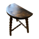 Tripod stool in old turned wood