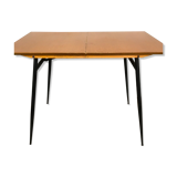 Foldable wood and metal table