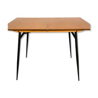 Foldable wood and metal table