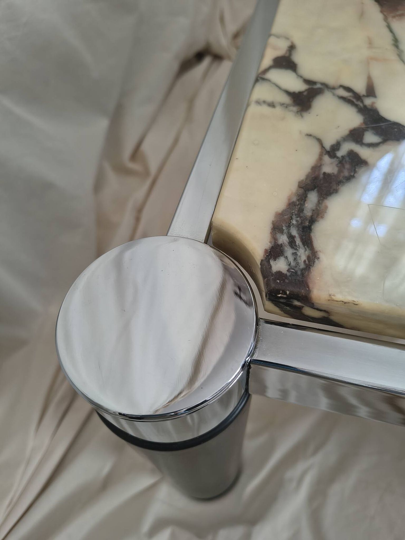 Calacatta marble coffee table from the early 1980s.