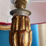 Venetian style lamp in golden wood