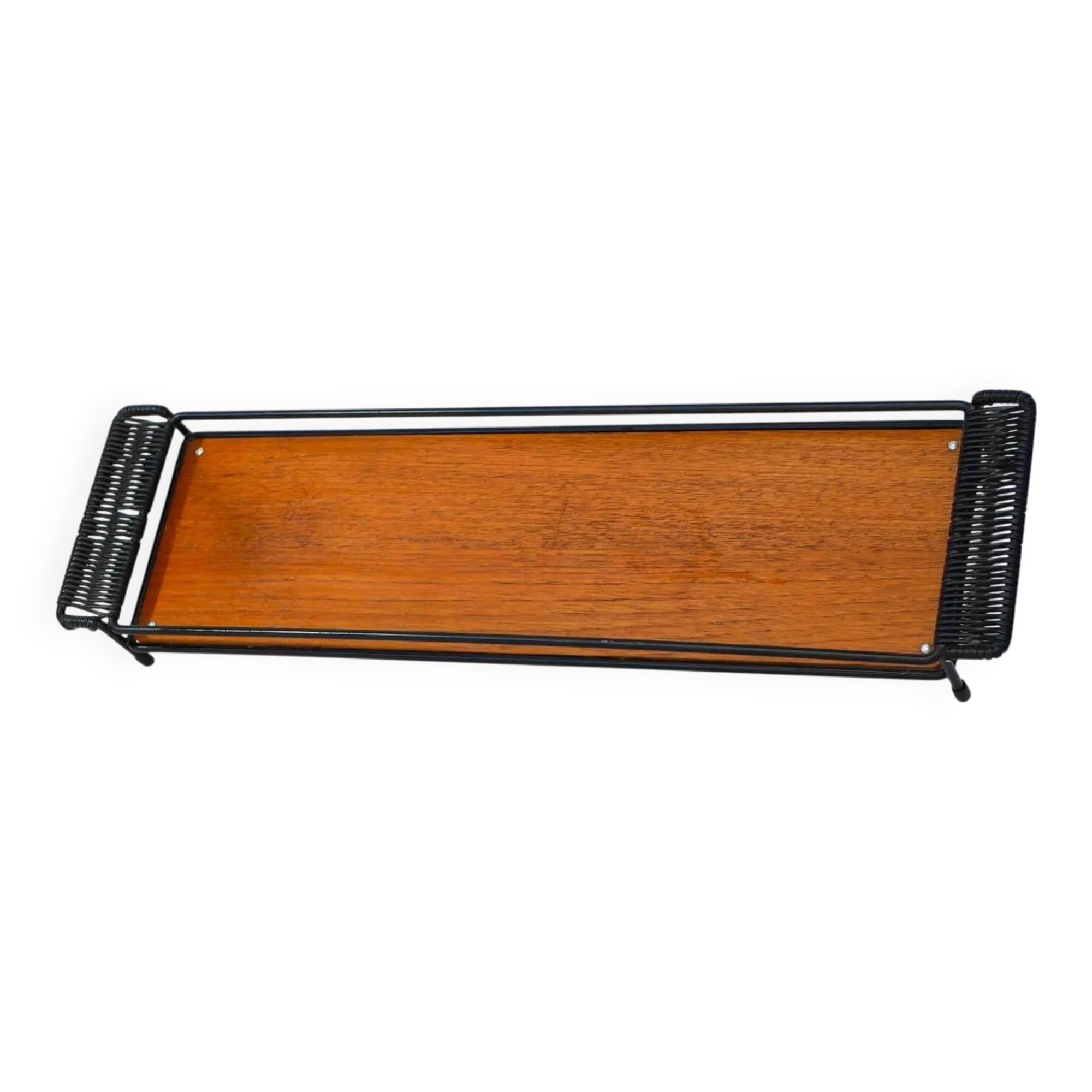 Mid-Century Modern Teak Tray: Scandinavian String Tray by NYBRO, Sweden