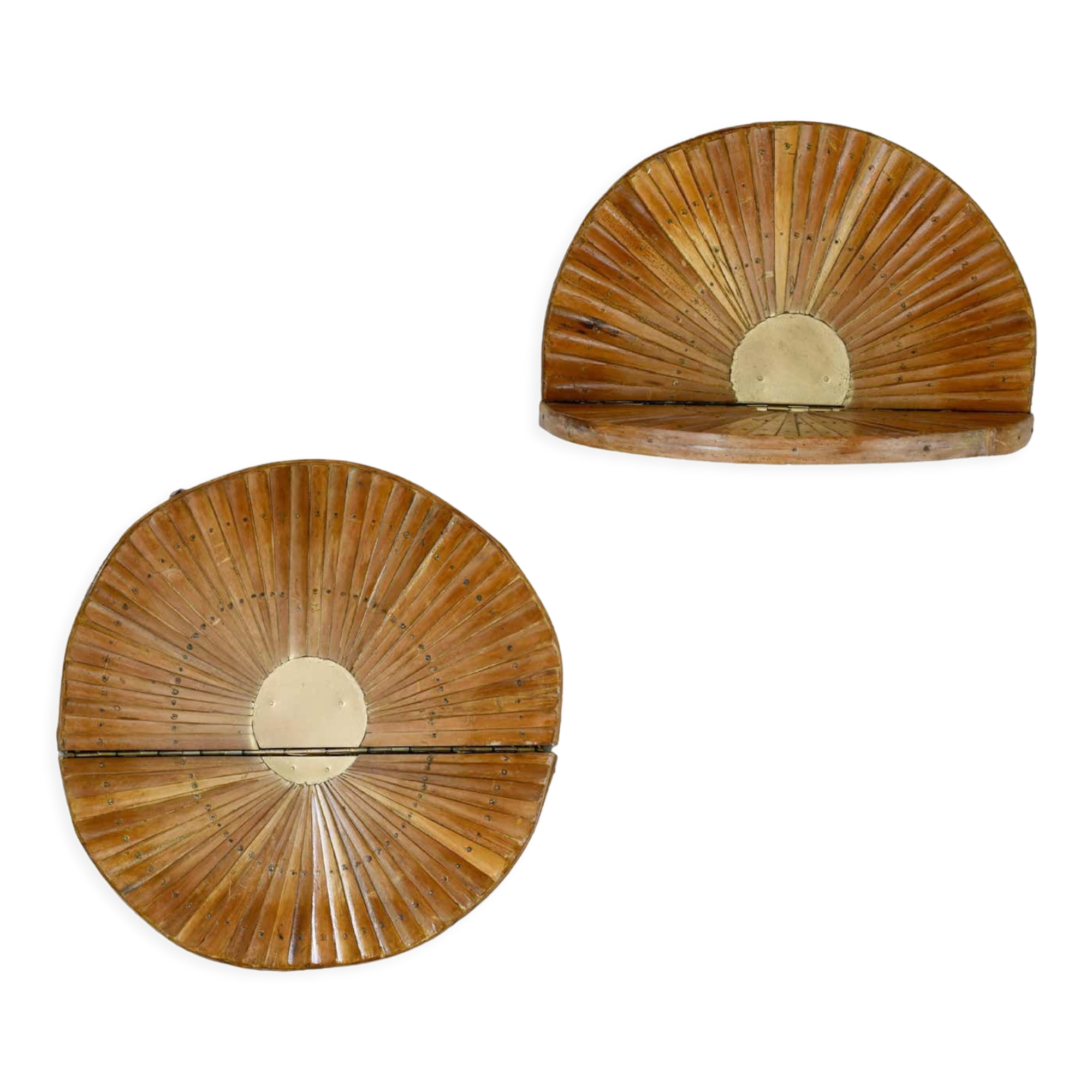 Decorative Bamboo Sunbursts Shelves