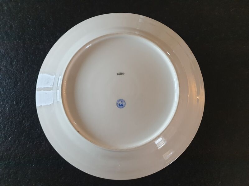Round dish Raynaud & Cie Limoges porcelain