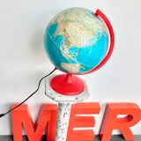 Luminous globe world map