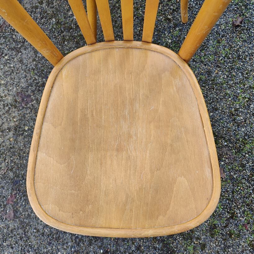 Light wood bistro chairs