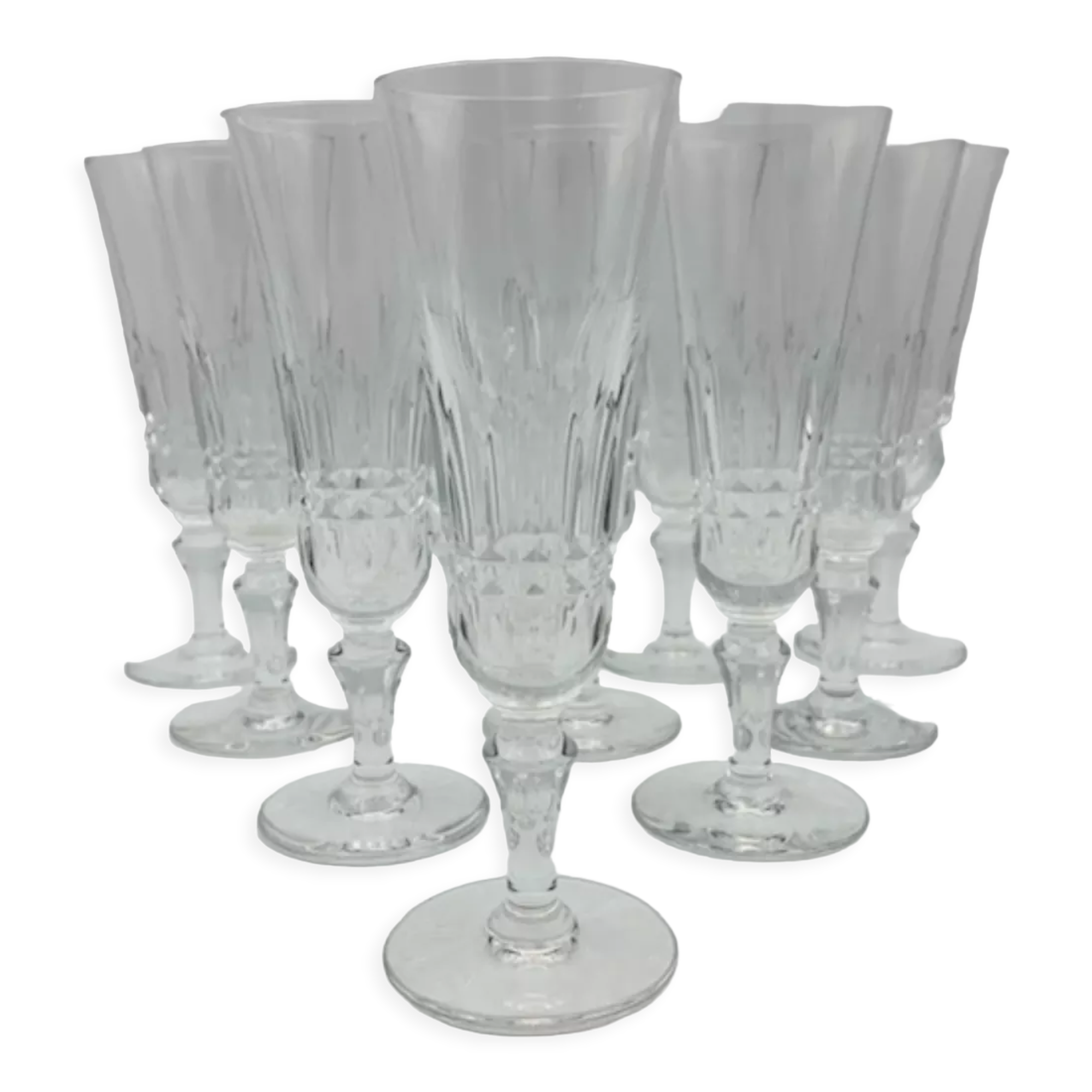 Baccarat crystal champagne flutes