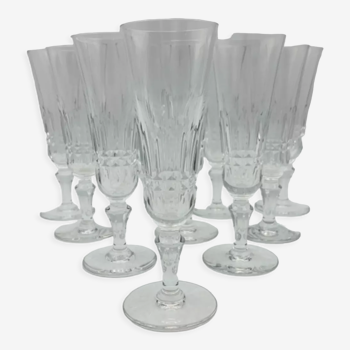 Flûtes à champagne en cristal de Baccarat