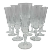 Flûtes à champagne en cristal de Baccarat