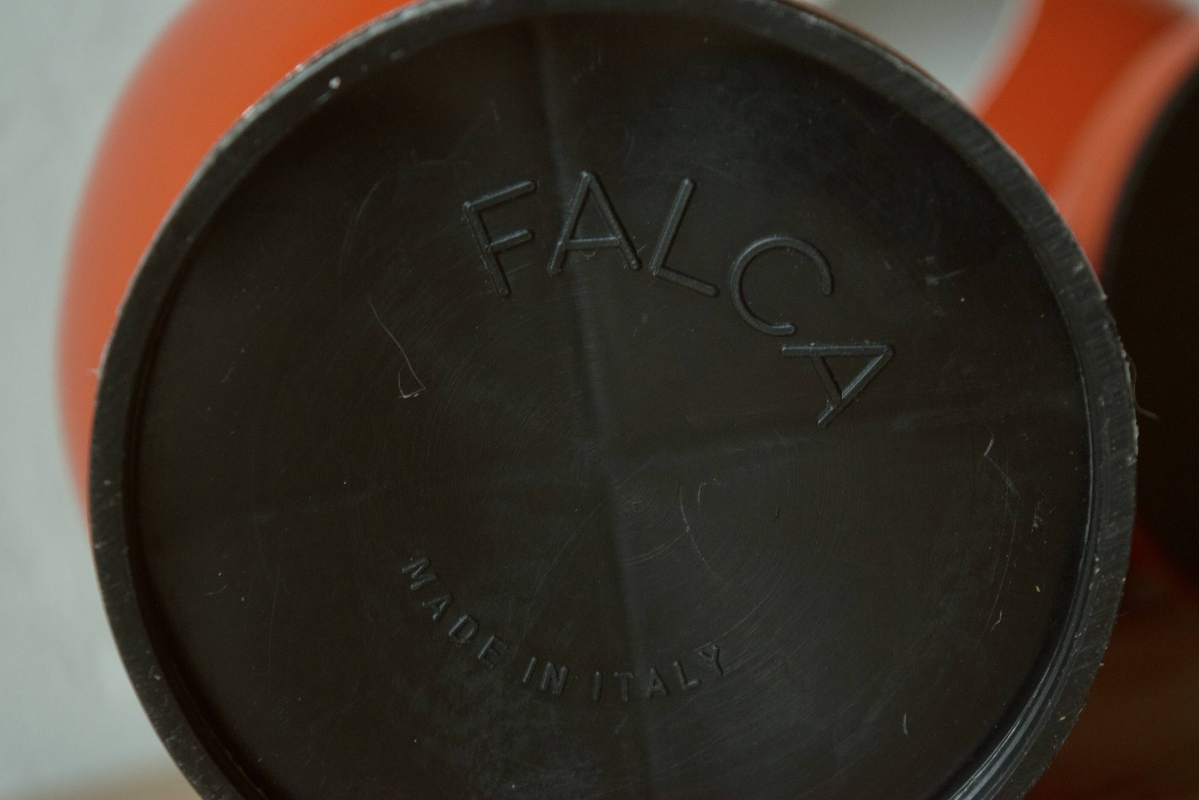 Pair of vintage falca lamps - ball lamps - space age design - made in italy