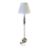 1990s design floor lamp – Brushed metal & crystals