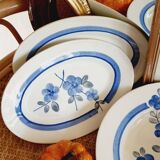 7 assiettes entrées ou dessert et 2 raviers Gien Modèle Nancay