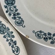 Longchamp Terre De Fer Alesia - 6 flat plates in antique earthenware