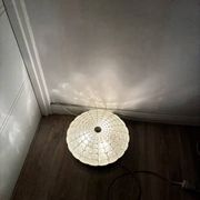 Vintage Peill & Putzler Optical Glass Flush Ceiling Lamp 1960s-70s