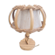 Table lamp, bamboo and rattan, vintage, 60