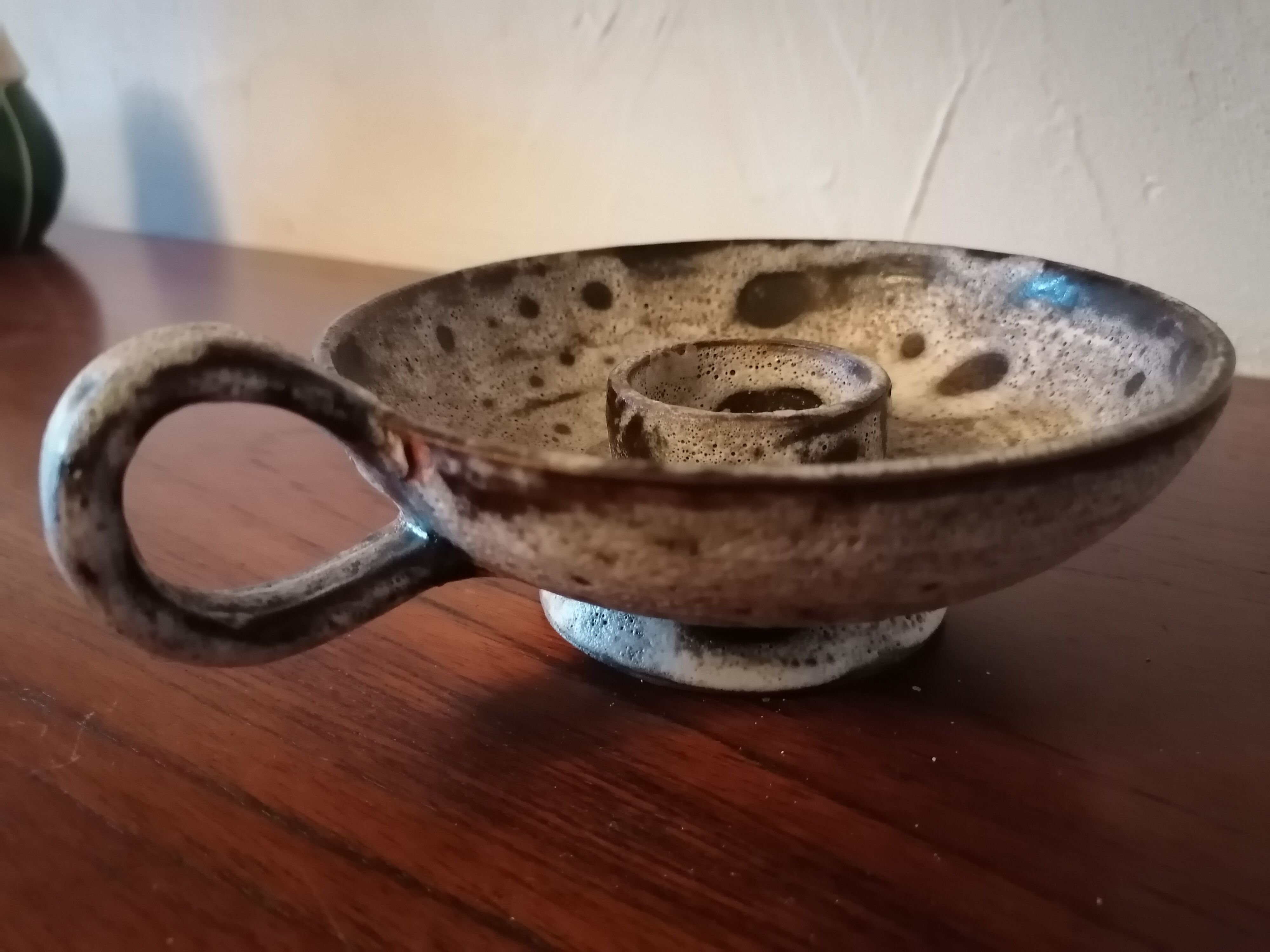 Candle holder fat lava 1960 style vallauris