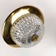Brass and Crystal Ceiling Lamp from the 1960s by Tyringe for Orrefors, Sweden