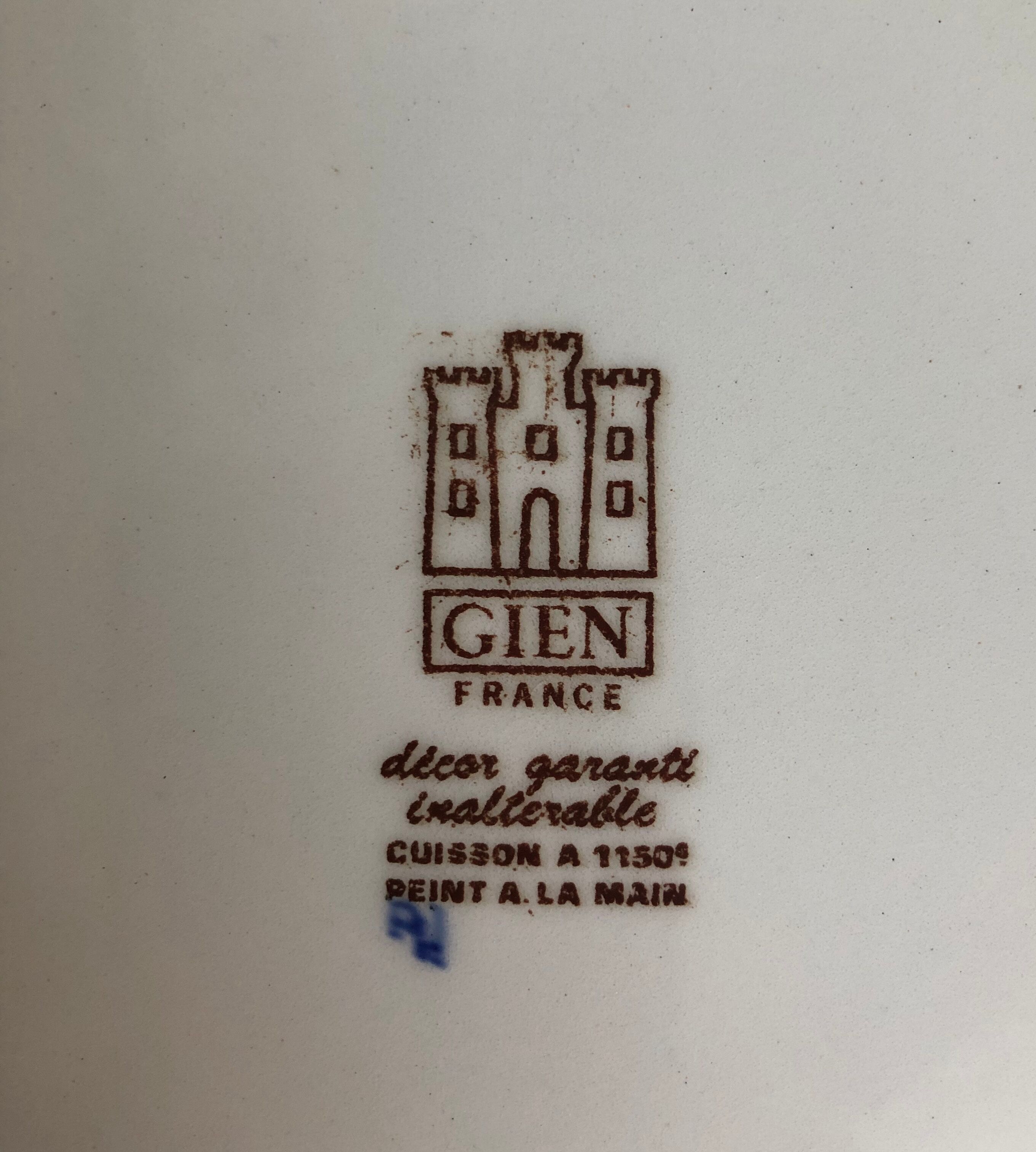 Gien earthenware dish