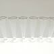 Set of Six Octagonal Hand Blown Murano Glass Flutes by Carlo Moretti, Italy