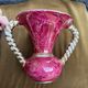 Twisted vase Vallauris rose gold vintage