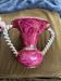Twisted vase Vallauris rose gold vintage
