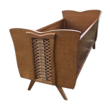 50's rattan cot