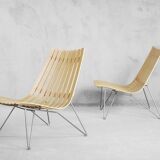 A Pair of Norwegian Scandia Easy Chairs by Hans Brattrud for Fjordfiesta, 1957