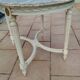 Table basse ancienne style louis xvi avec plateau marbre