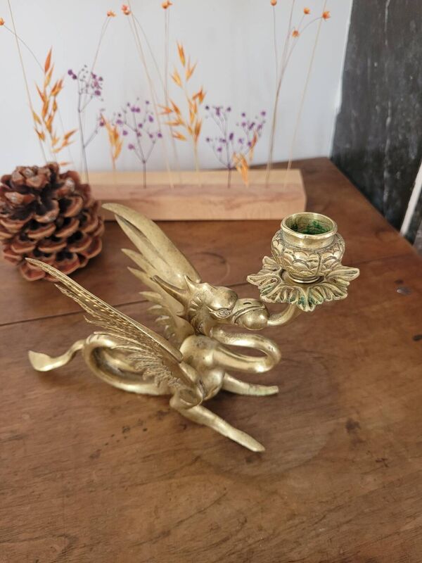 Chandelier en bronze dragon n°1