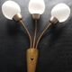 Wall light triple brass vintage