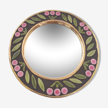 Round mirror Mithé Espelt ceramic