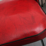 Pair of chairs in red 1950