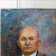 Anonymous portrait of a pensioner oil on canvas
