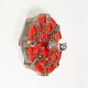 Vintage 1970s ceramic 'Fat Lava' style wall light by Hustadt Leuchten